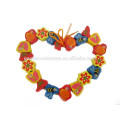 Intelligent diy toy butterfly and bees beads game colorful wooden bead toy